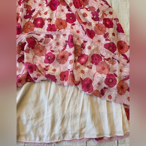 Aritzia Wilfred Plus Size 2X Grace Floral Smocked Dress Lined Boho Cottagecore - Picture 8 of 10